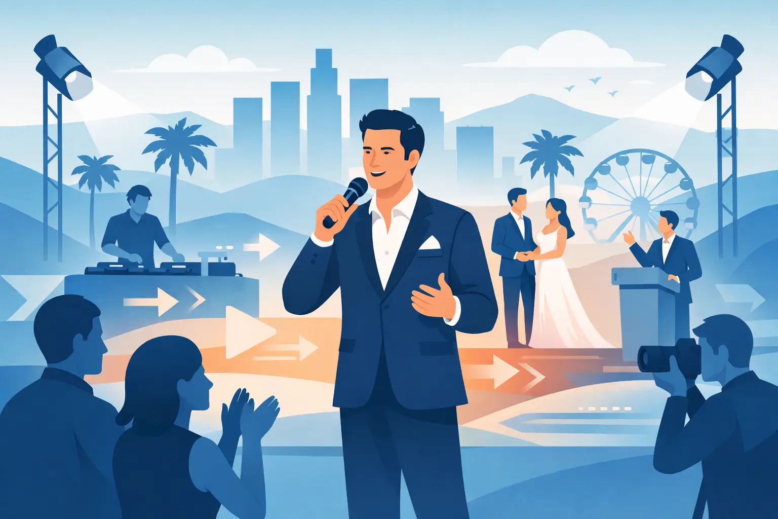 How a Los Angeles Event Emcee Keeps Events Moving